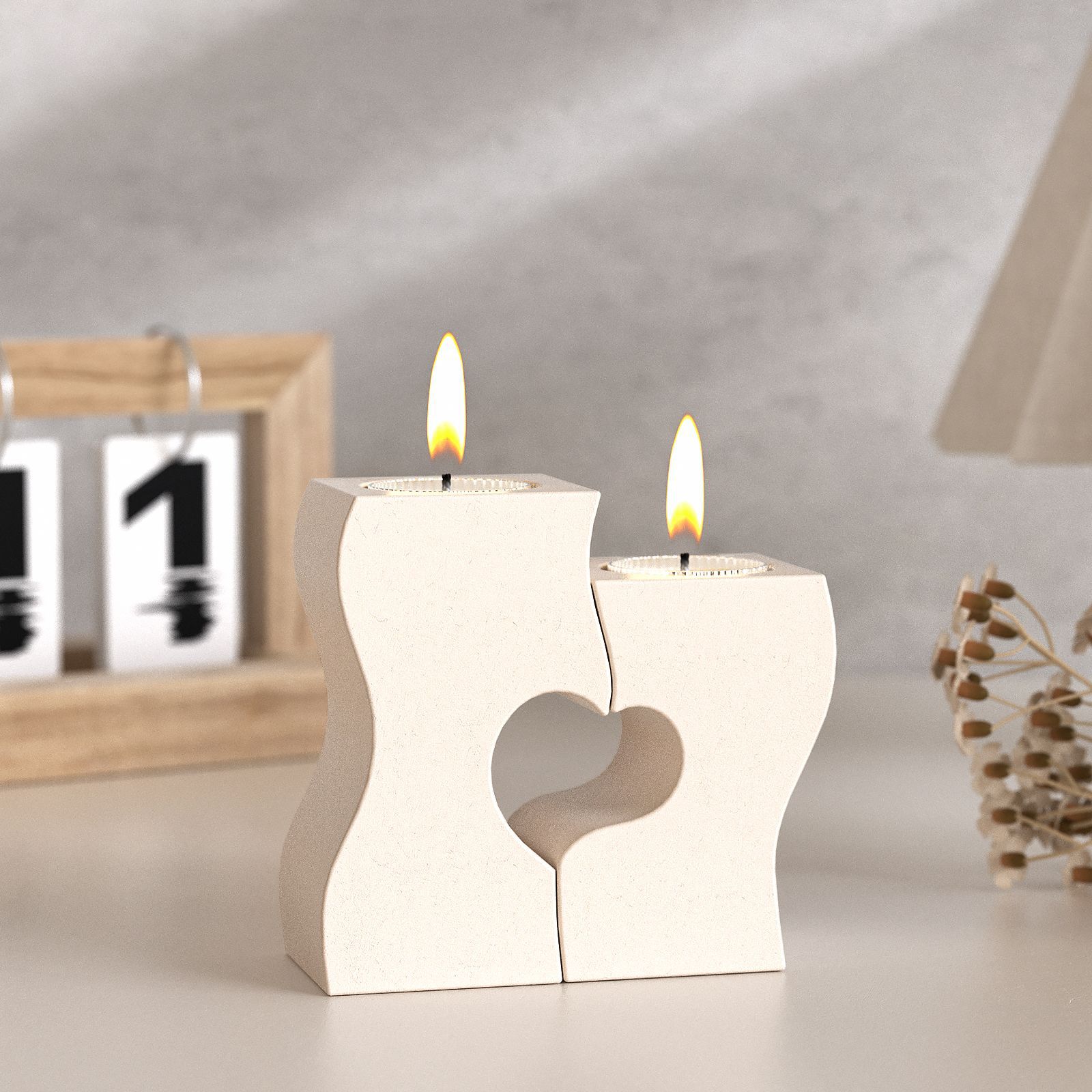 Candle Molds - S coeur chandelier Silicone moules bricolage