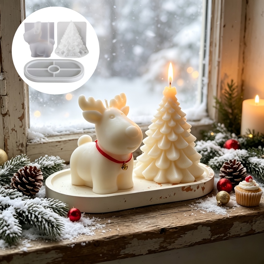 Candle Making Kit - Ensemble de 3 moules en silicone