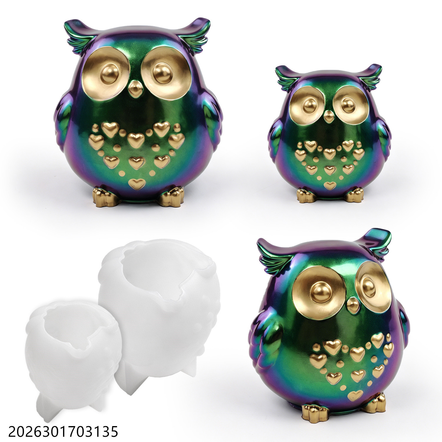 Candle Making Kit - Moule en silicone Hibou 3D en