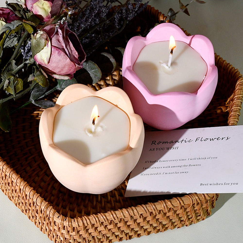 Bougeoir tulipe avec moules en - Candle Containers avis et prix