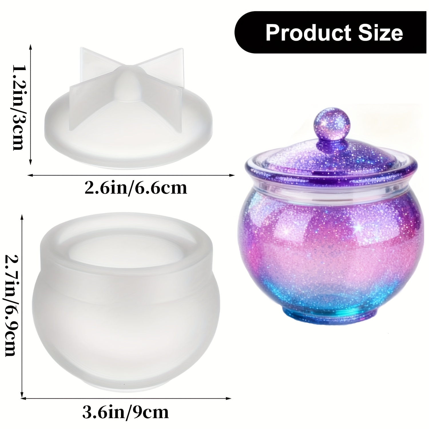 1 jeu de moules ronds en résin - Candle Molds avis et prix